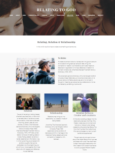 Relating to God Weebly site Relation page
